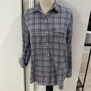 SuperSoft Plaid Shirt. XS